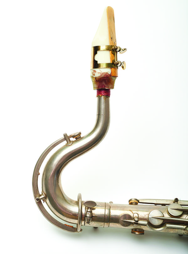 A saxophone on Aug. 21, 2014. (Peter Morenus/UConn Photo)