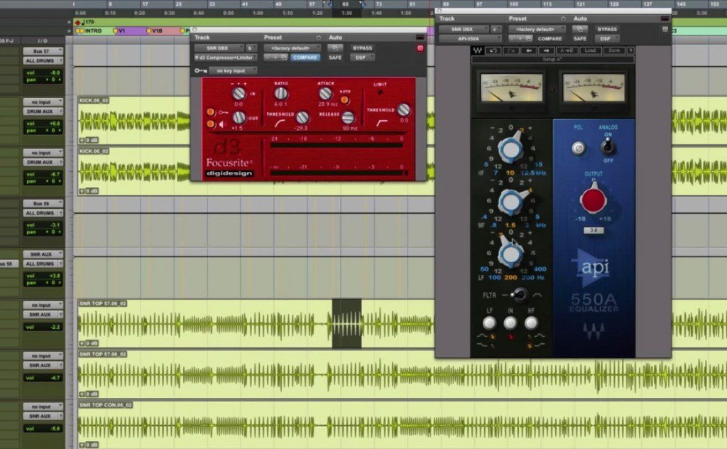 Pensado Parallel Compressing snare drums