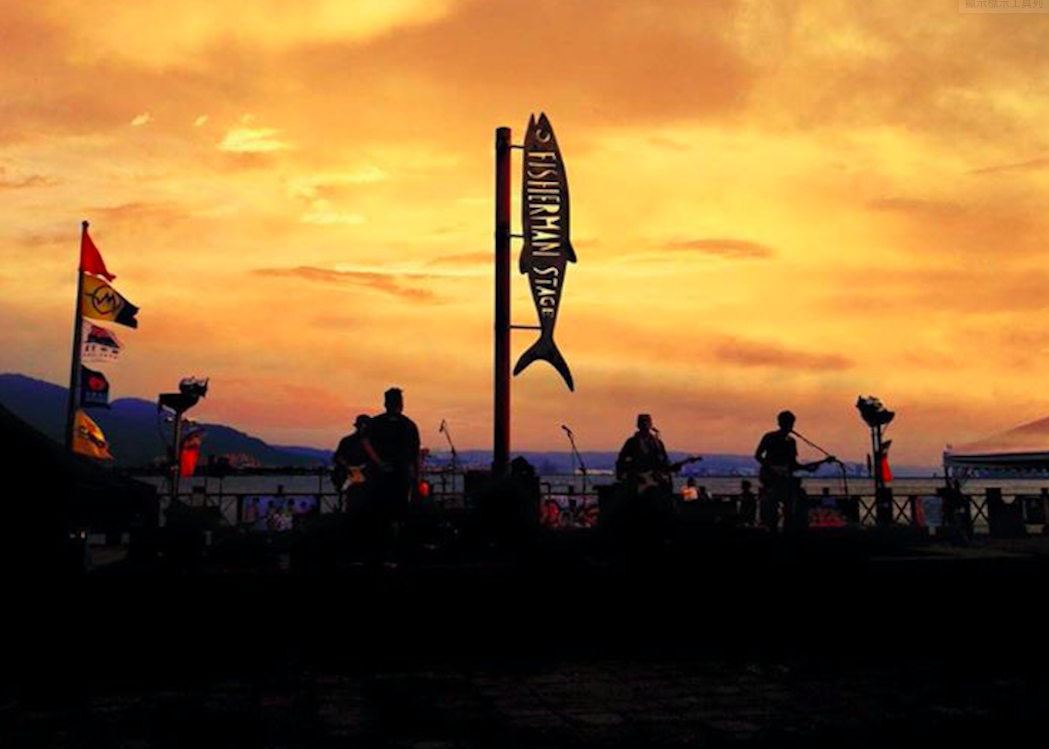 32淡水漁人碼頭無敵的夕陽背景