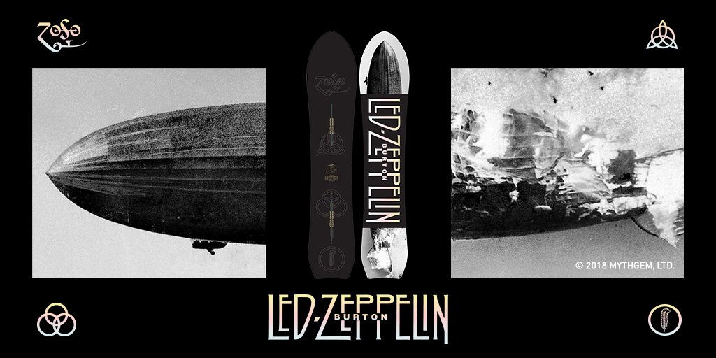 Led Zeppelin snowboard