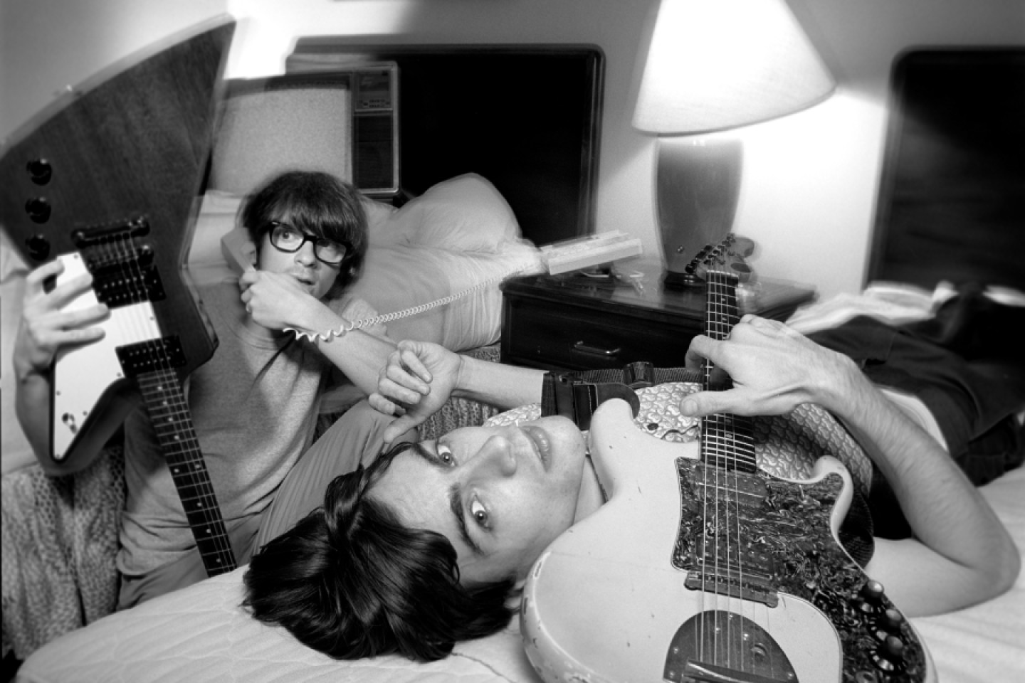 Rivers Cuomo And Brian Bell Of Weezer