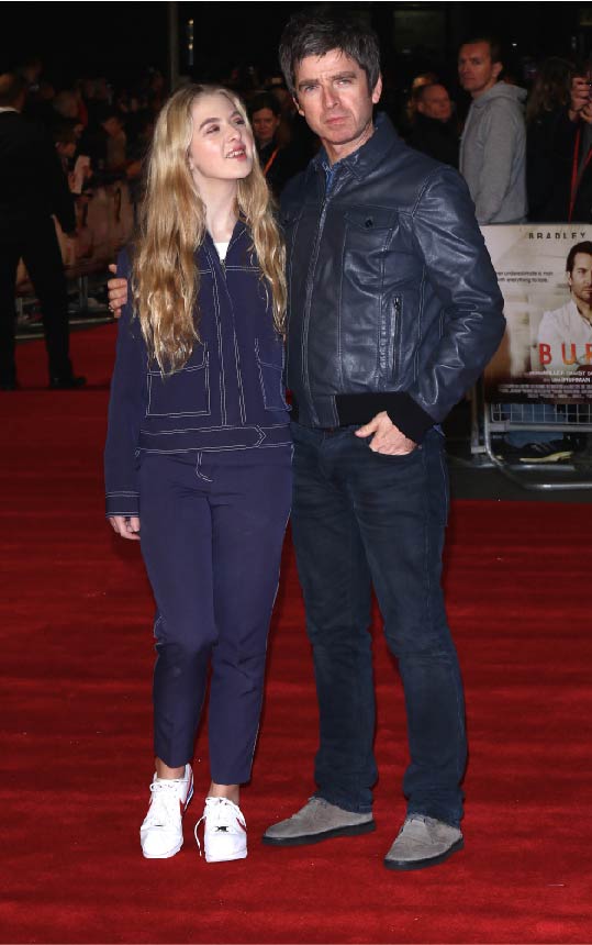 ▲Noel Gallagher and Anais Gallagher. image credit Twocoms Shutterstock.com