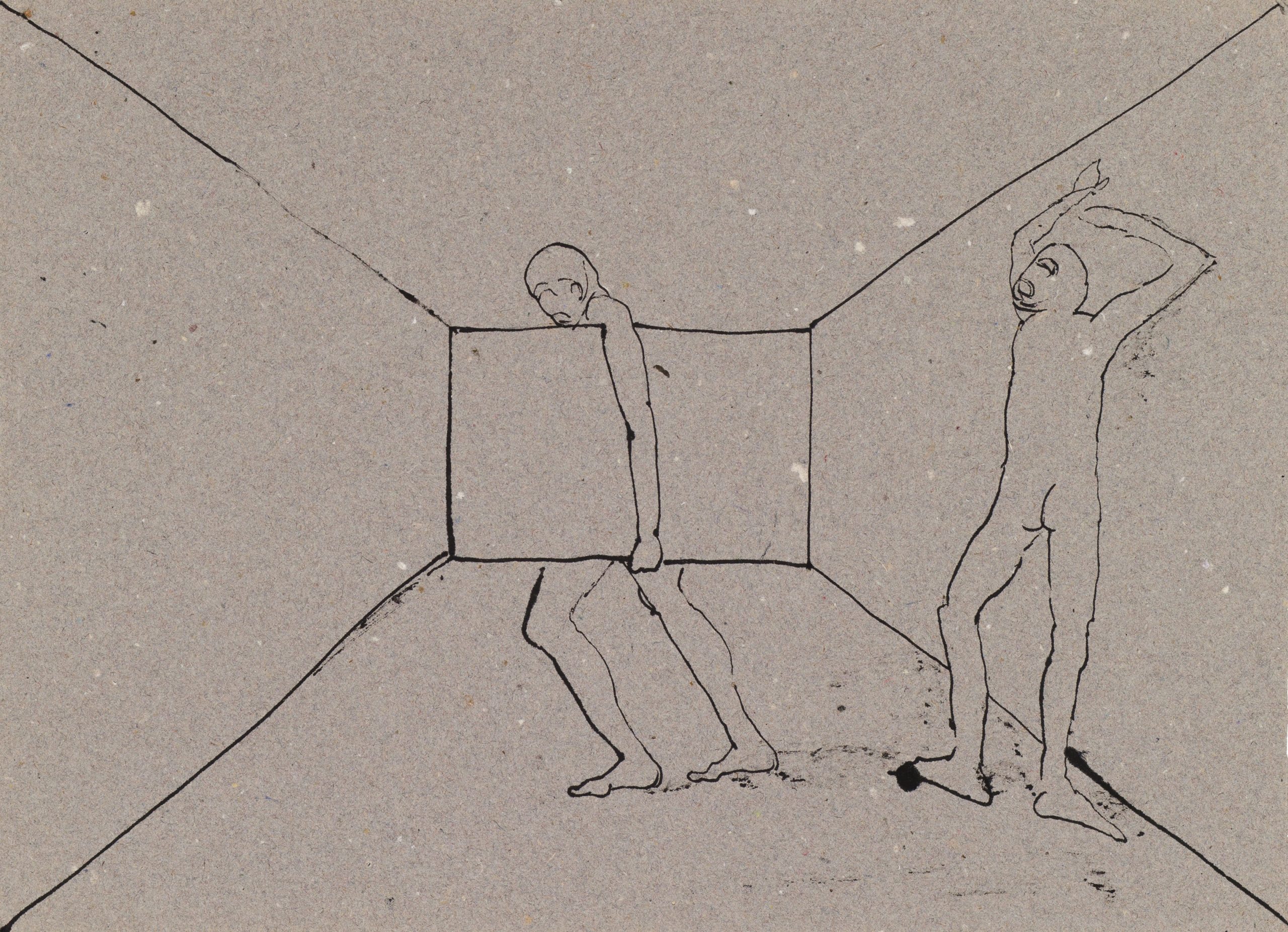 05_弗拉基米爾・可可利亞，《大循環素描》(044)，1982-85，紙本素描，44 x 32公分。藝術家與臺北市立美術館提供。