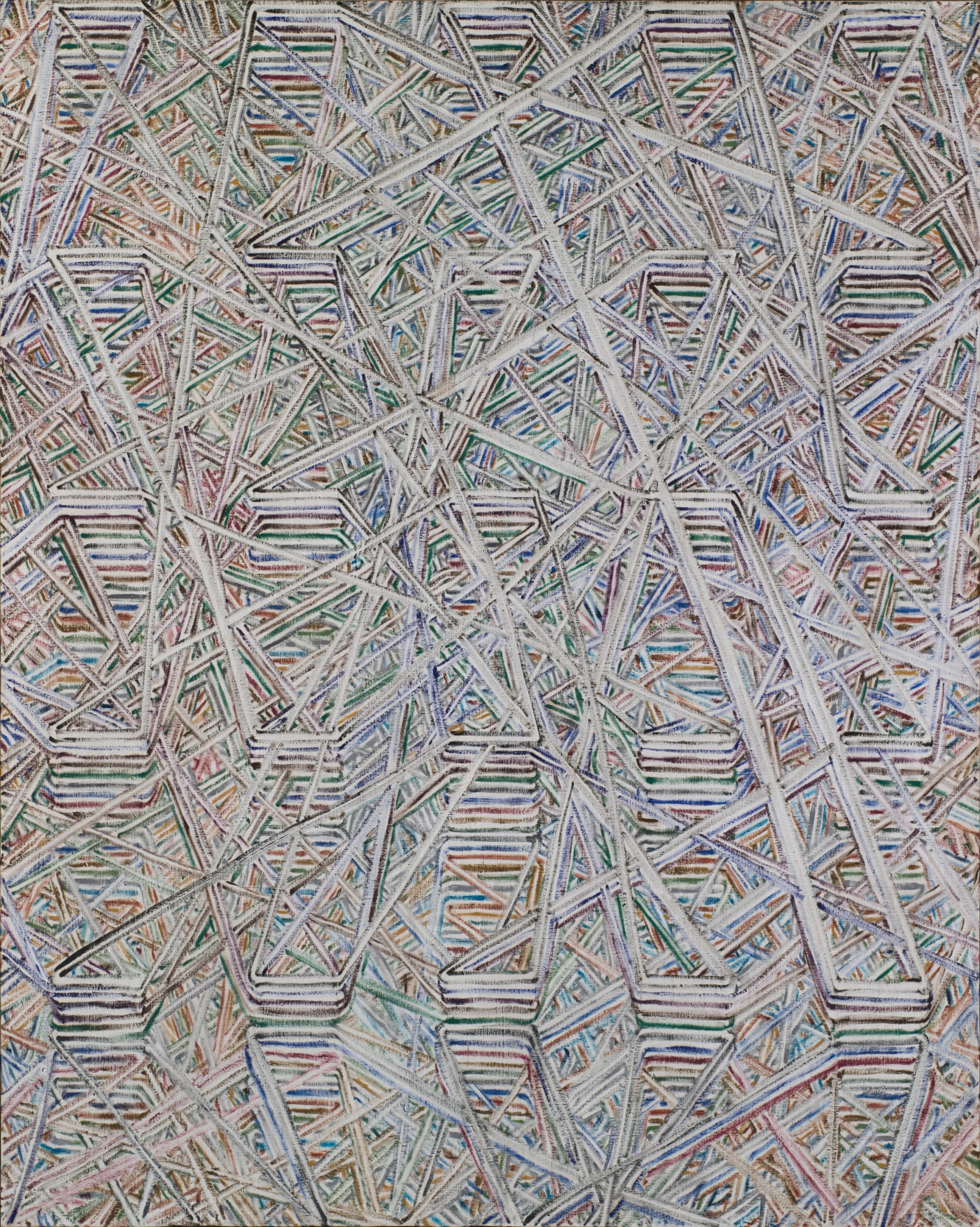 09_弗拉基米爾・可可利亞，《樺樹》，2002，油彩、畫布，175 x 218.2公分。藝術家與臺北市立美術館提供。