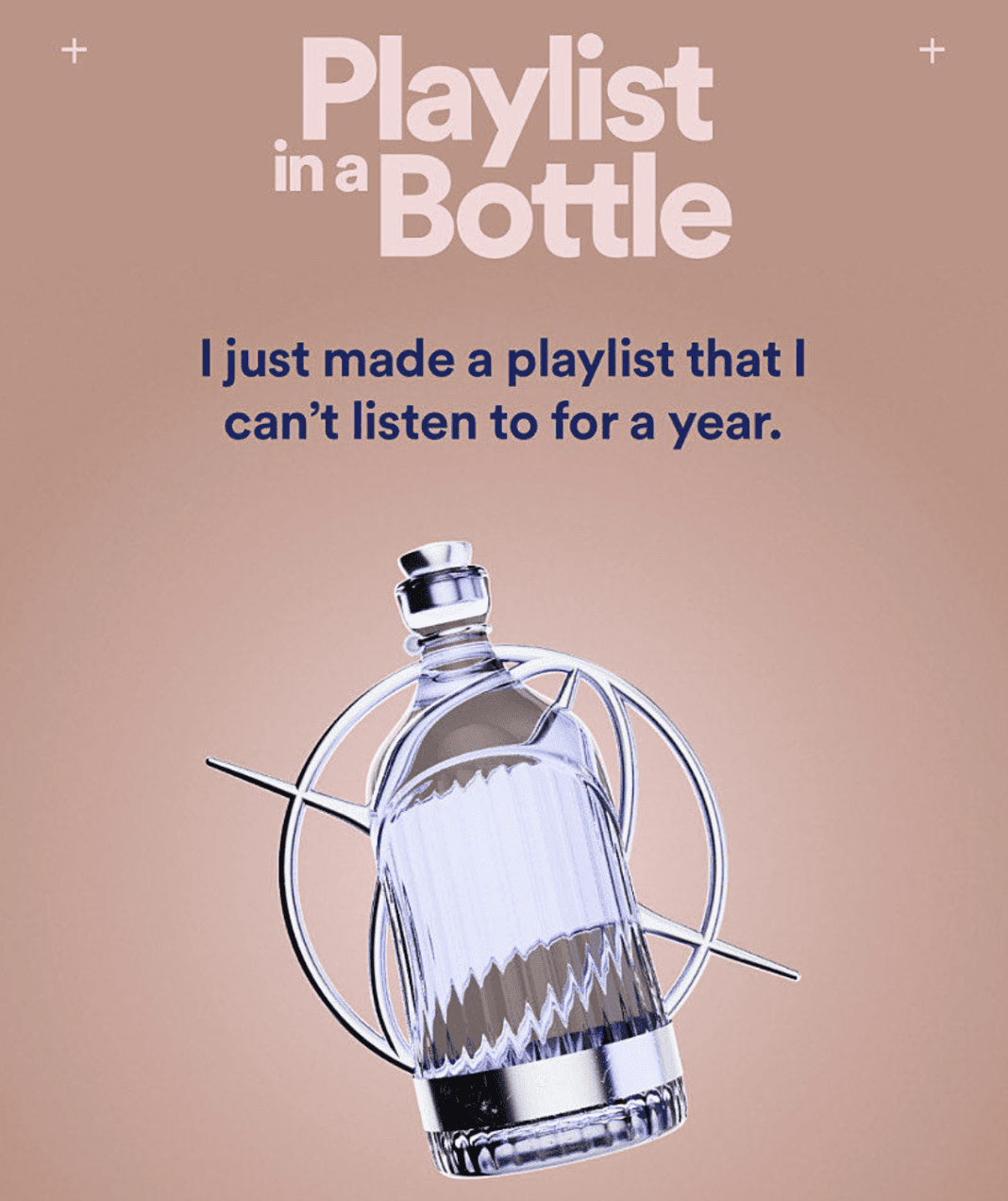 Spotify launches a new feature "Playlist in a Bottle", making a time